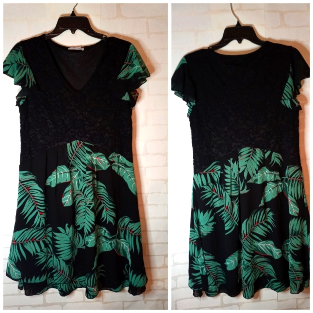 NWOT cute black flowy dress Large. Messic. New without tags never worn . Black l